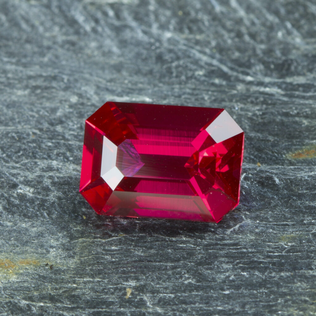 Flame Fusion Ruby · Faceted Stone · 3.25 ct · Ruby Red